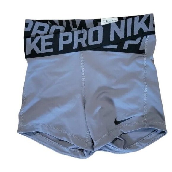 Nike Womens Shorts Size XS Pro Intertwist Gray - Picture 1 of 3